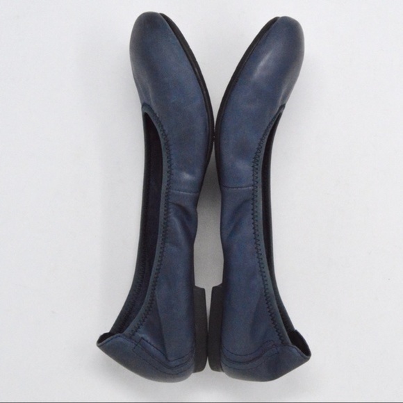 Born Leather Julianne Ballet Flats, Steel Blue Color - Picture 5 of 12